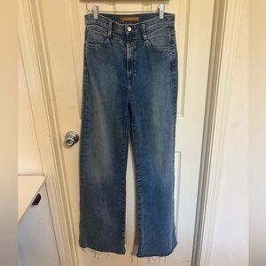 Joe’s Jeans Wide‑Leg Front‑Slit High‑Rise Denim Blue Women’s Size 27 34” Inseam